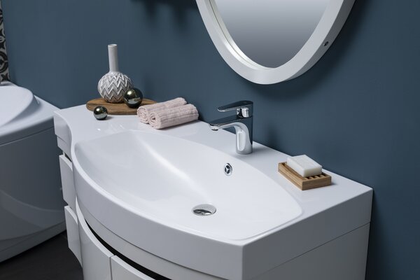 Тумба с раковиной Aquanet Опера 115 R белый (2 дверцы 2 ящика)
