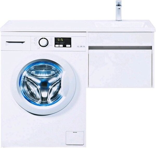 Тумба с раковиной Aquanet Токио 110 R белый (подвесная, 1 ящик)