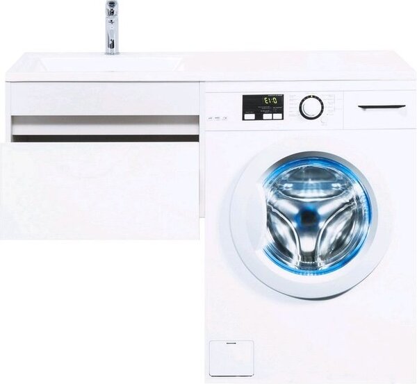Тумба с раковиной Aquanet Токио 120 L белый (подвесная, 1 ящик)