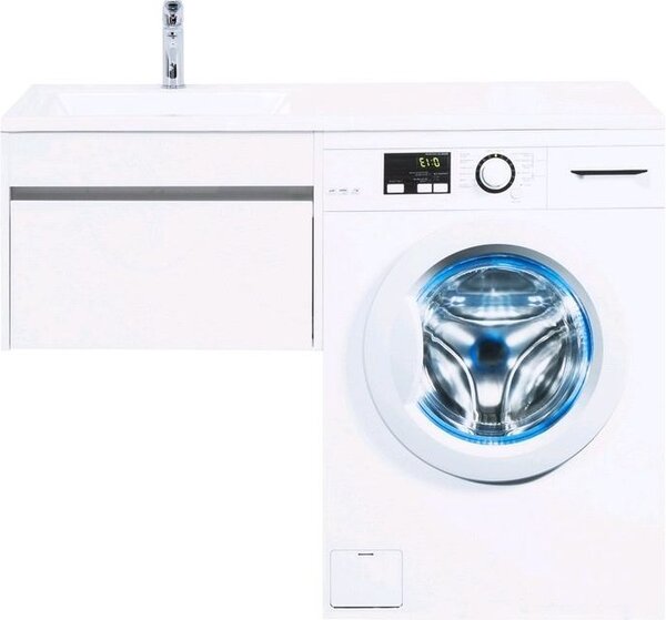 Тумба с раковиной Aquanet Токио 120 L белый (подвесная, 1 ящик)