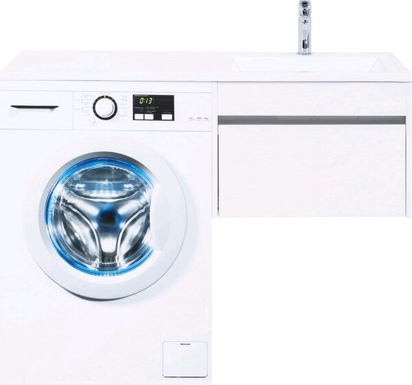 Тумба с раковиной Aquanet Токио 120 R белый (подвесная, 1 ящик)