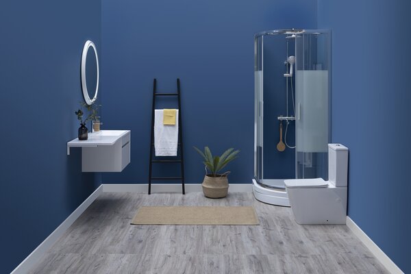 Тумба с раковиной Aquanet Токио 130 R белый (подвесная, 1 ящик)