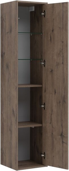 Шкаф-пенал Aquanet Lino (Flat) 35 дуб веллингтон