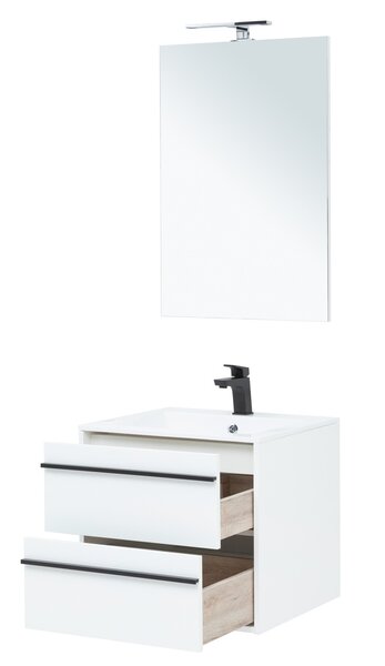 Комплект мебели для ванной Aquanet Lino 60 белый матовый