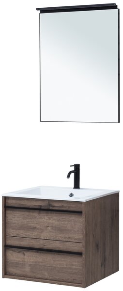 Комплект мебели для ванной Aquanet Lino 60 Дуб Веллингтон