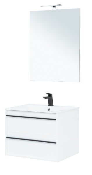 Комплект мебели для ванной Aquanet Lino 70 белый матовый