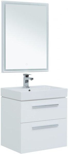 Комплект мебели для ванной Aquanet Nova 60 белый (2 ящика)