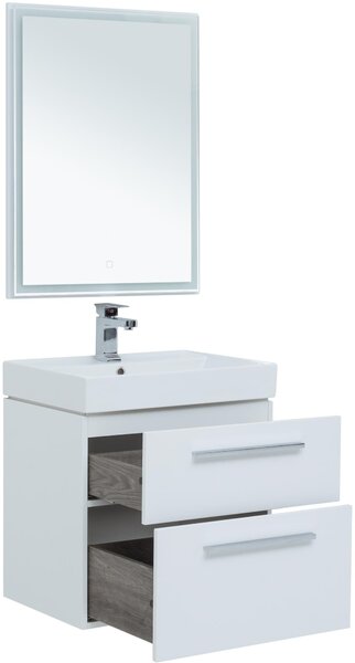 Комплект мебели для ванной Aquanet Nova 60 белый (2 ящика)