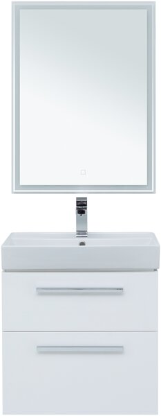 Комплект мебели для ванной Aquanet Nova 60 белый (2 ящика)