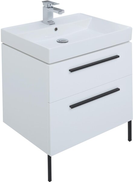 Комплект мебели для ванной Aquanet Nova 60 белый (2 ящика)