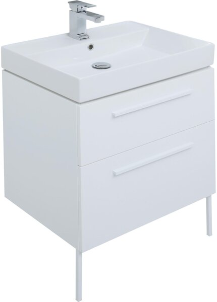 Комплект мебели для ванной Aquanet Nova 60 белый (2 ящика)