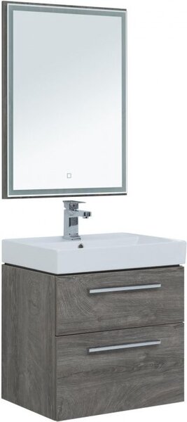 Комплект мебели для ванной Aquanet Nova 60 дуб рошелье (2 ящика)