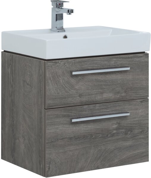 Комплект мебели для ванной Aquanet Nova 60 дуб рошелье (2 ящика)