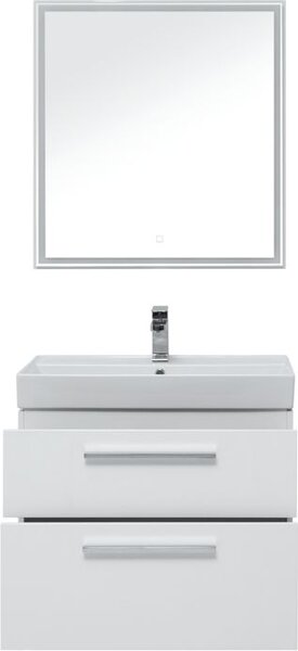 Комплект мебели для ванной Aquanet Nova 75 белый (2 ящика)