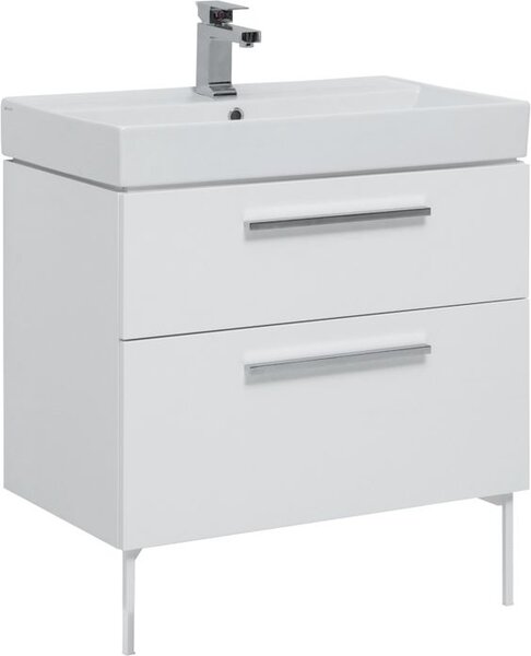 Комплект мебели для ванной Aquanet Nova 75 белый (2 ящика)