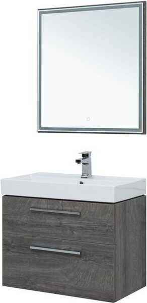 Комплект мебели для ванной Aquanet Nova 75 дуб рошелье (2 ящика)
