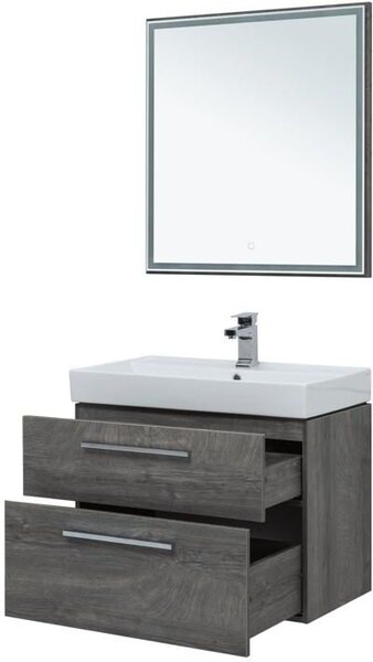 Комплект мебели для ванной Aquanet Nova 75 дуб рошелье (2 ящика)