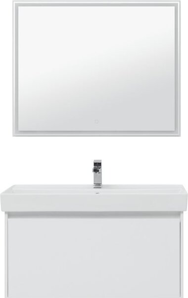 Комплект мебели для ванной Aquanet Nova Lite 100 белый (1 ящик)