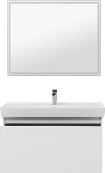 Комплект мебели для ванной Aquanet Nova Lite 100 белый (1 ящик)