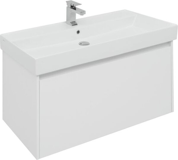 Комплект мебели для ванной Aquanet Nova Lite 100 белый (1 ящик)