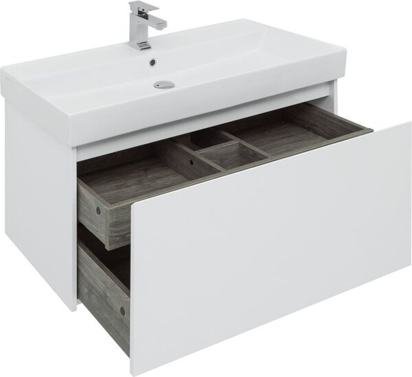 Комплект мебели для ванной Aquanet Nova Lite 100 белый (1 ящик)