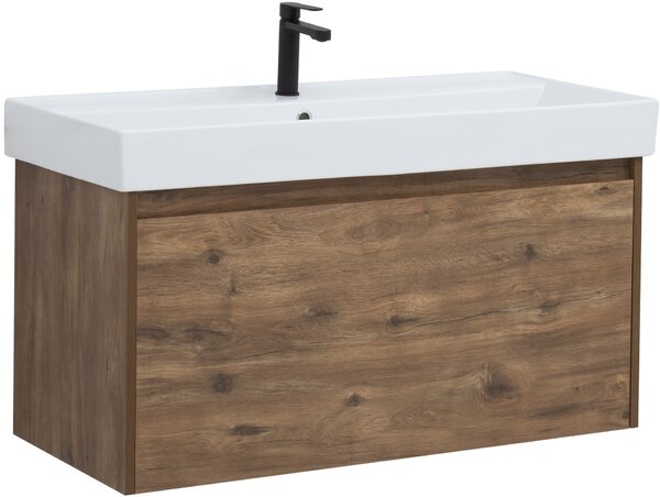 Комплект мебели для ванной Aquanet Nova Lite 100 дуб рустикальный (1 ящик)