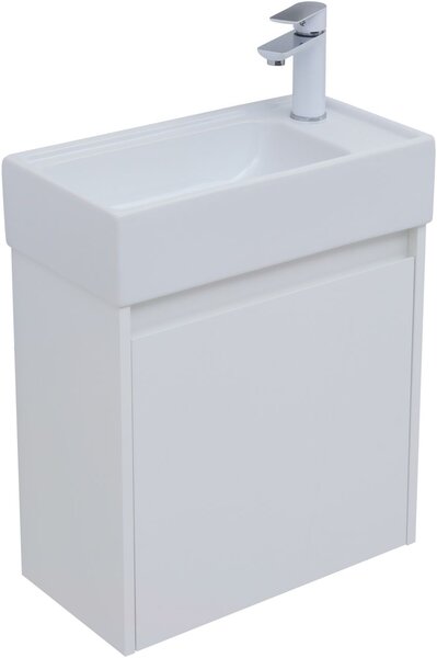 Комплект мебели для ванной Aquanet Nova Lite 50 белый глянец (с дверецей)