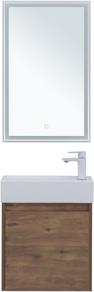 Комплект мебели для ванной Aquanet Nova Lite 50 дуб рустикальный (с дверецей)