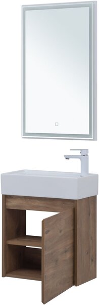 Комплект мебели для ванной Aquanet Nova Lite 50 дуб рустикальный (с дверецей)