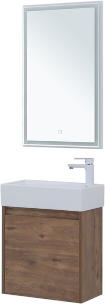Комплект мебели для ванной Aquanet Nova Lite 50 дуб рустикальный (с дверецей)