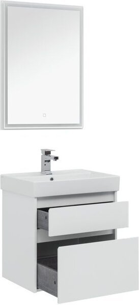 Комплект мебели для ванной Aquanet Nova Lite 60 белый (2 ящика)