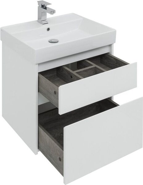 Комплект мебели для ванной Aquanet Nova Lite 60 белый (2 ящика)
