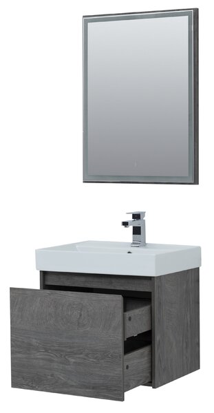 Комплект мебели для ванной Aquanet Nova Lite 60 дуб рошелье (1 ящик)