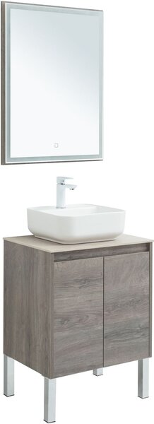 Комплект мебели для ванной Aquanet Nova Lite 60 дуб рошелье (2 дверцы)
