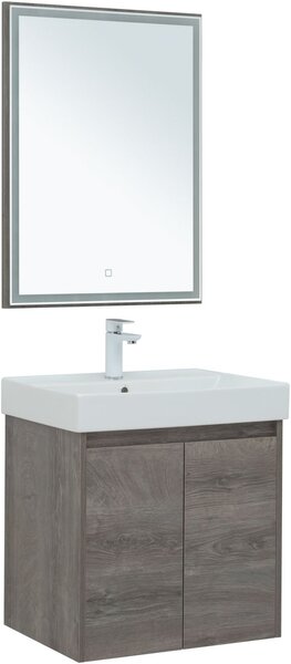 Комплект мебели для ванной Aquanet Nova Lite 60 дуб рошелье (2 дверцы)