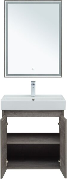 Комплект мебели для ванной Aquanet Nova Lite 60 дуб рошелье (2 дверцы)