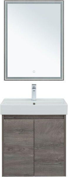 Комплект мебели для ванной Aquanet Nova Lite 60 дуб рошелье (2 дверцы)