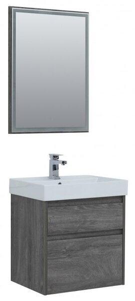 Комплект мебели для ванной Aquanet Nova Lite 60 дуб рошелье (2 ящика)