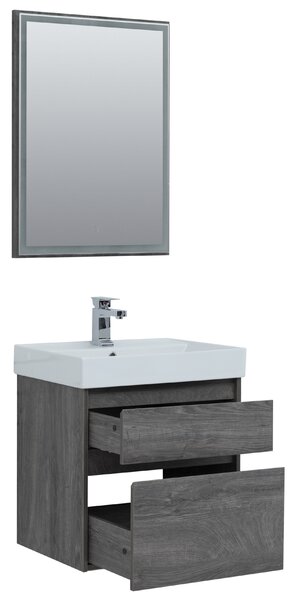 Комплект мебели для ванной Aquanet Nova Lite 60 дуб рошелье (2 ящика)