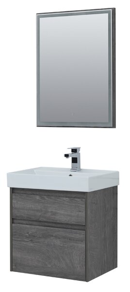 Комплект мебели для ванной Aquanet Nova Lite 60 дуб рошелье (2 ящика)