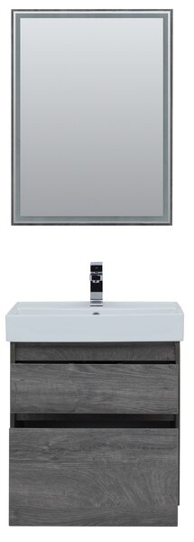 Комплект мебели для ванной Aquanet Nova Lite 60 дуб рошелье (2 ящика)