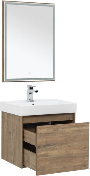Комплект мебели для ванной Aquanet Nova Lite 60 дуб рустикальный (1 ящик)