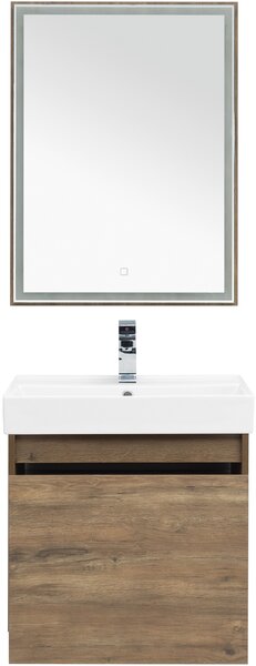 Комплект мебели для ванной Aquanet Nova Lite 60 дуб рустикальный (1 ящик)