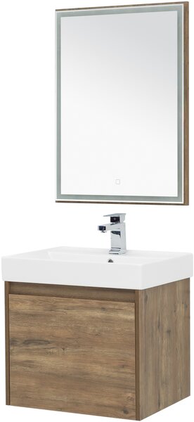 Комплект мебели для ванной Aquanet Nova Lite 60 дуб рустикальный (1 ящик)