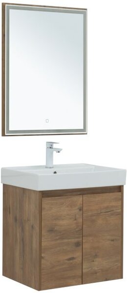 Комплект мебели для ванной Aquanet Nova Lite 60 дуб рустикальный (2 дверцы)