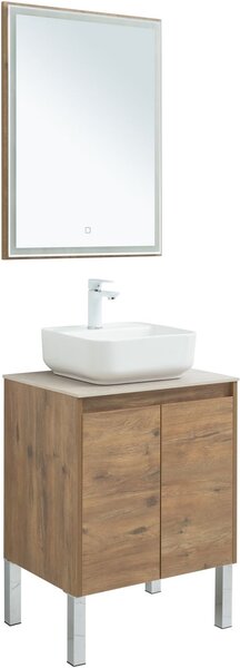 Комплект мебели для ванной Aquanet Nova Lite 60 дуб рустикальный (2 дверцы)