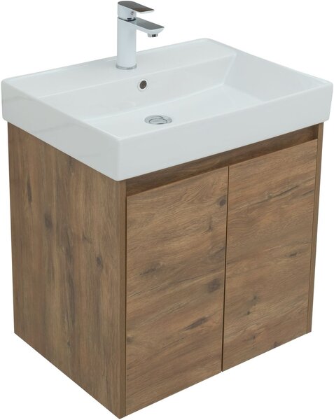 Комплект мебели для ванной Aquanet Nova Lite 60 дуб рустикальный (2 дверцы)