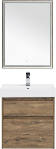 Комплект мебели для ванной Aquanet Nova Lite 60 дуб рустикальный (2 ящика)