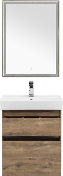 Комплект мебели для ванной Aquanet Nova Lite 60 дуб рустикальный (2 ящика)