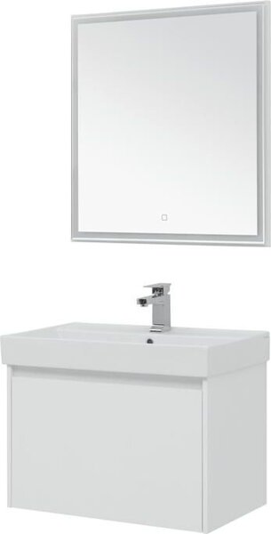 Комплект мебели для ванной Aquanet Nova Lite 75 белый (1 ящик)